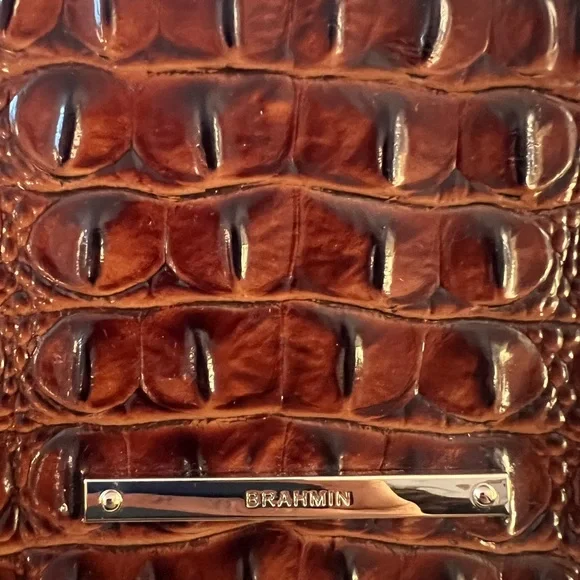 Brahmin Kayla Pecan Melbourne Wristlet Clutch - Picture 2 of 8